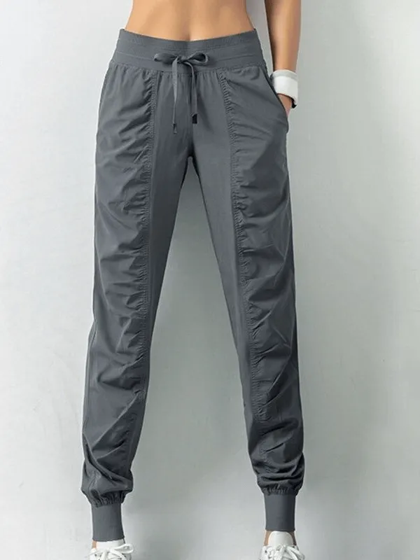 Women's Sports Joggers with Side Pockets with Cuffs - SF0177