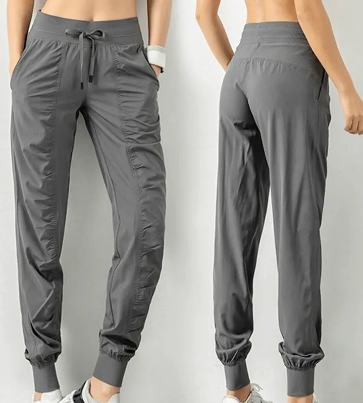 Women's Sports Joggers with Side Pockets with Cuffs - SF0177