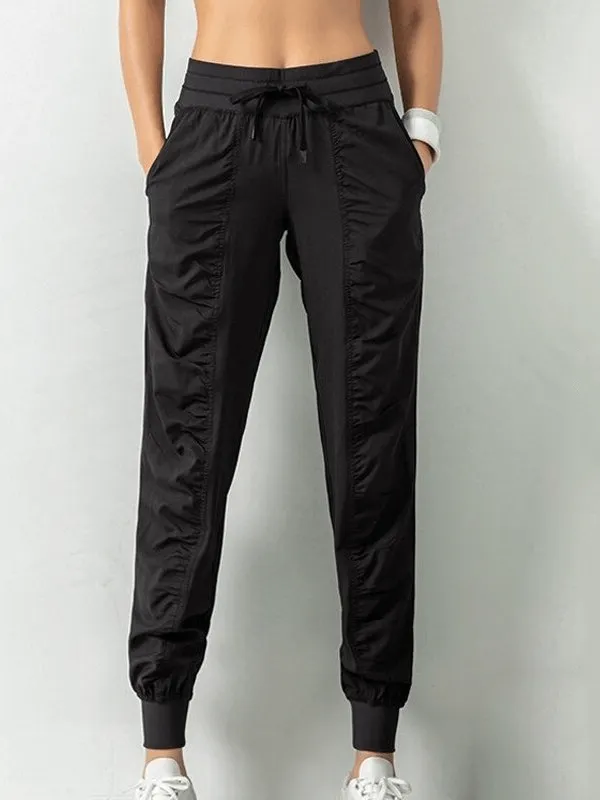 Women's Sports Joggers with Side Pockets with Cuffs - SF0177